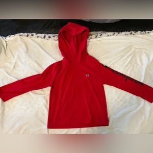 Champion Long Sleeve Hooded Shirt